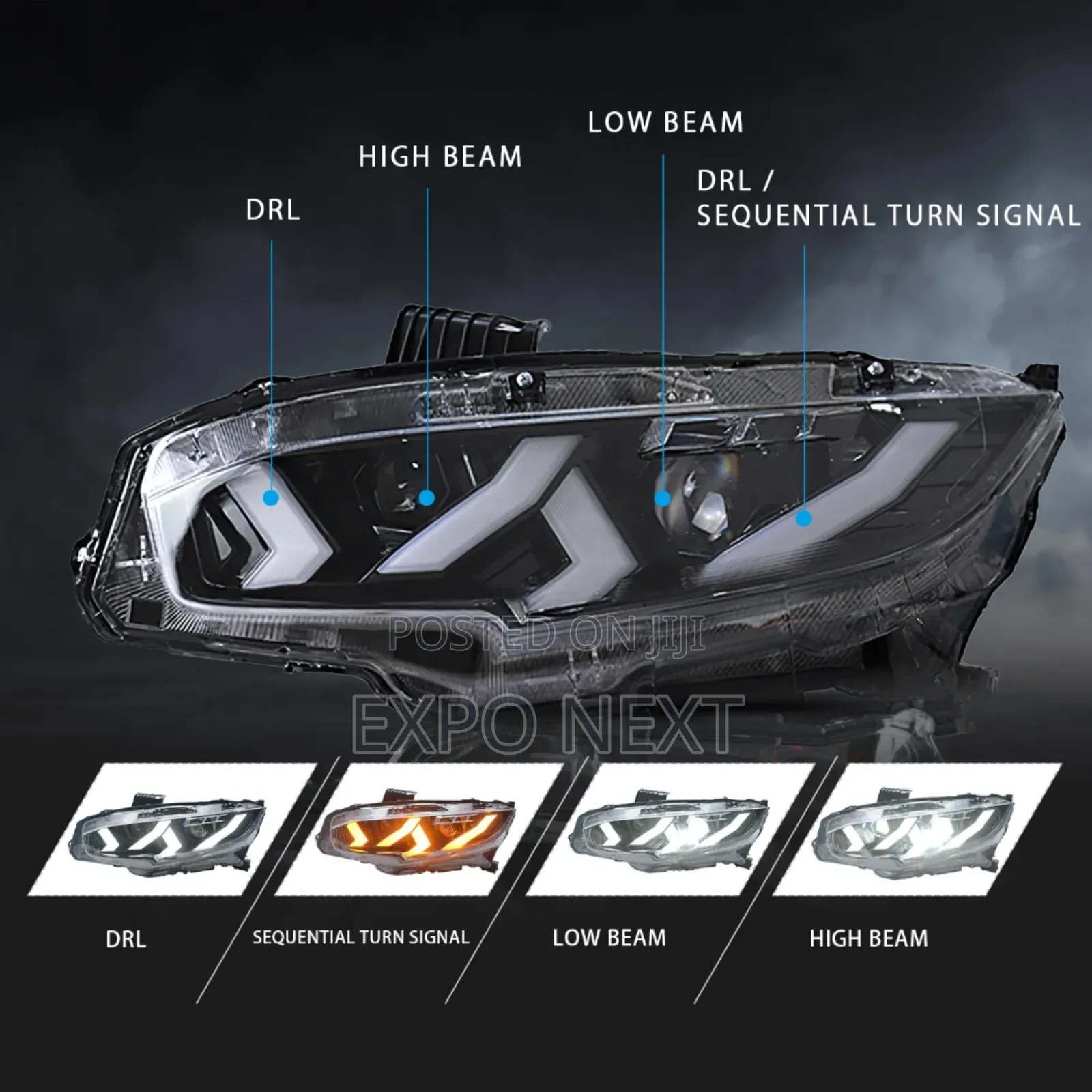 Civic Head Lights Led 2016-2020