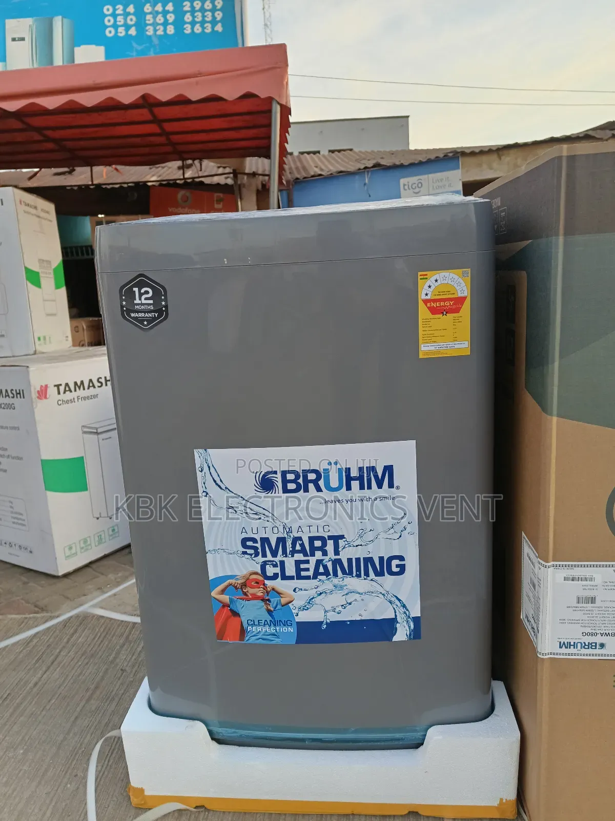 Bruhm 8kg Top Load Full Automatic Washing Machine