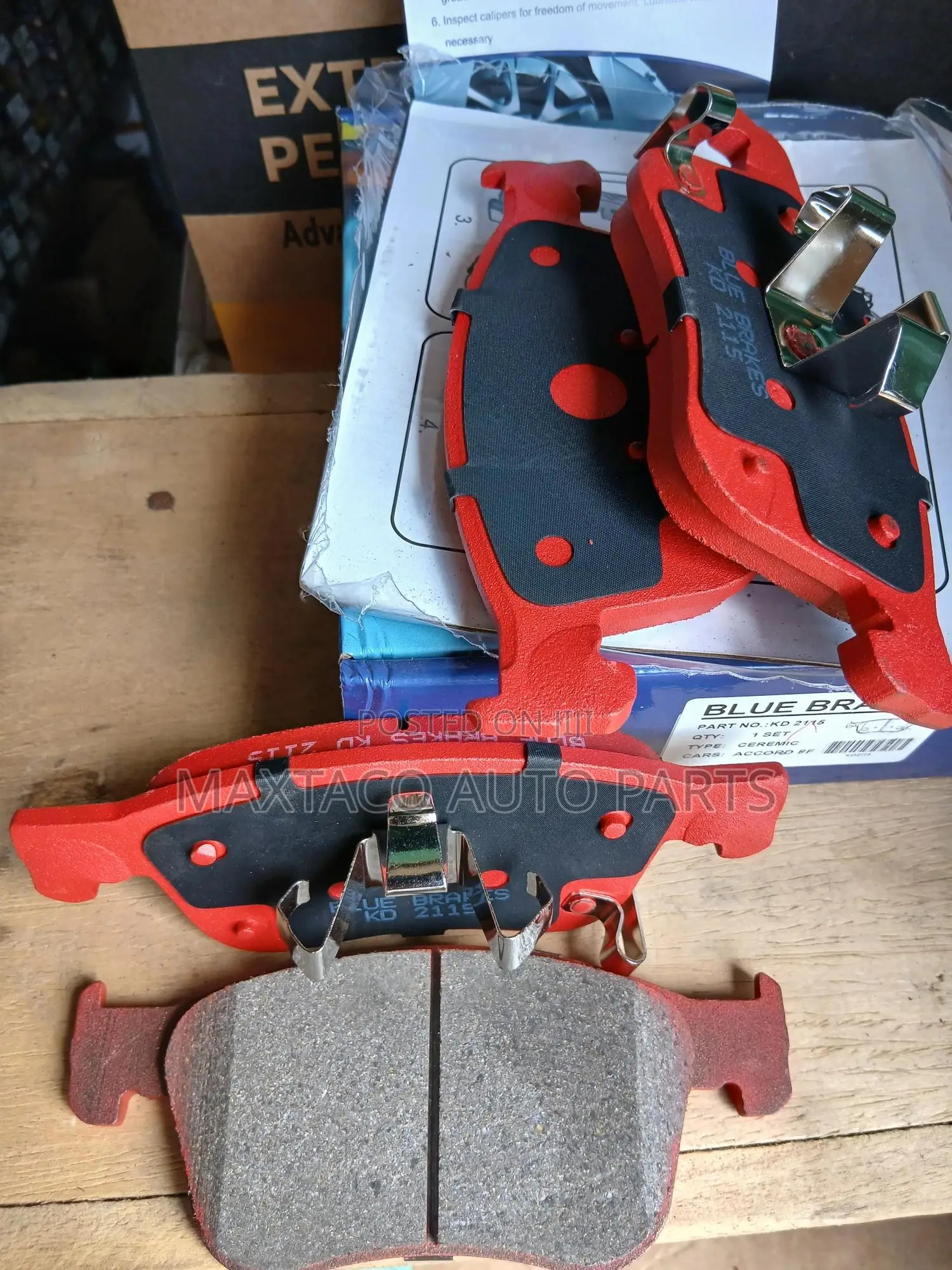 Blue Brakes Kd2115 Brake Pad-Front for Honda Accord