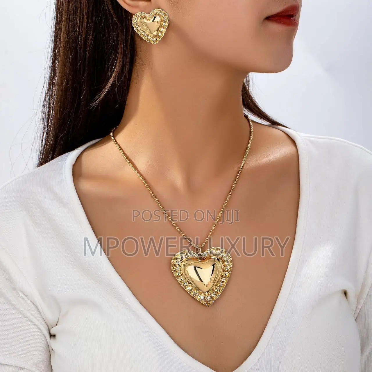 Gold Plated Jewelry Earrings Set