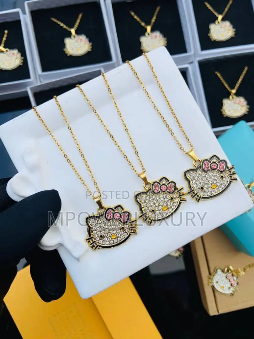 Hello Kitty Necklace Gold and Silver