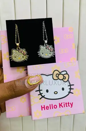 Hello Kitty Necklace Gold and Silver