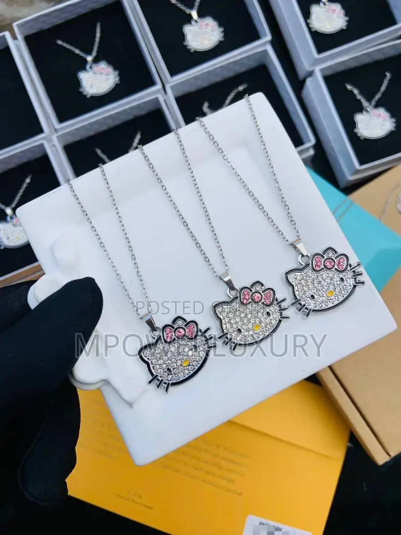 Hello Kitty Necklace Gold and Silver