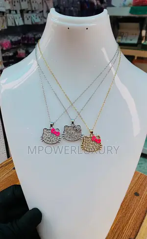 Hello Kitty Necklace Gold and Silver