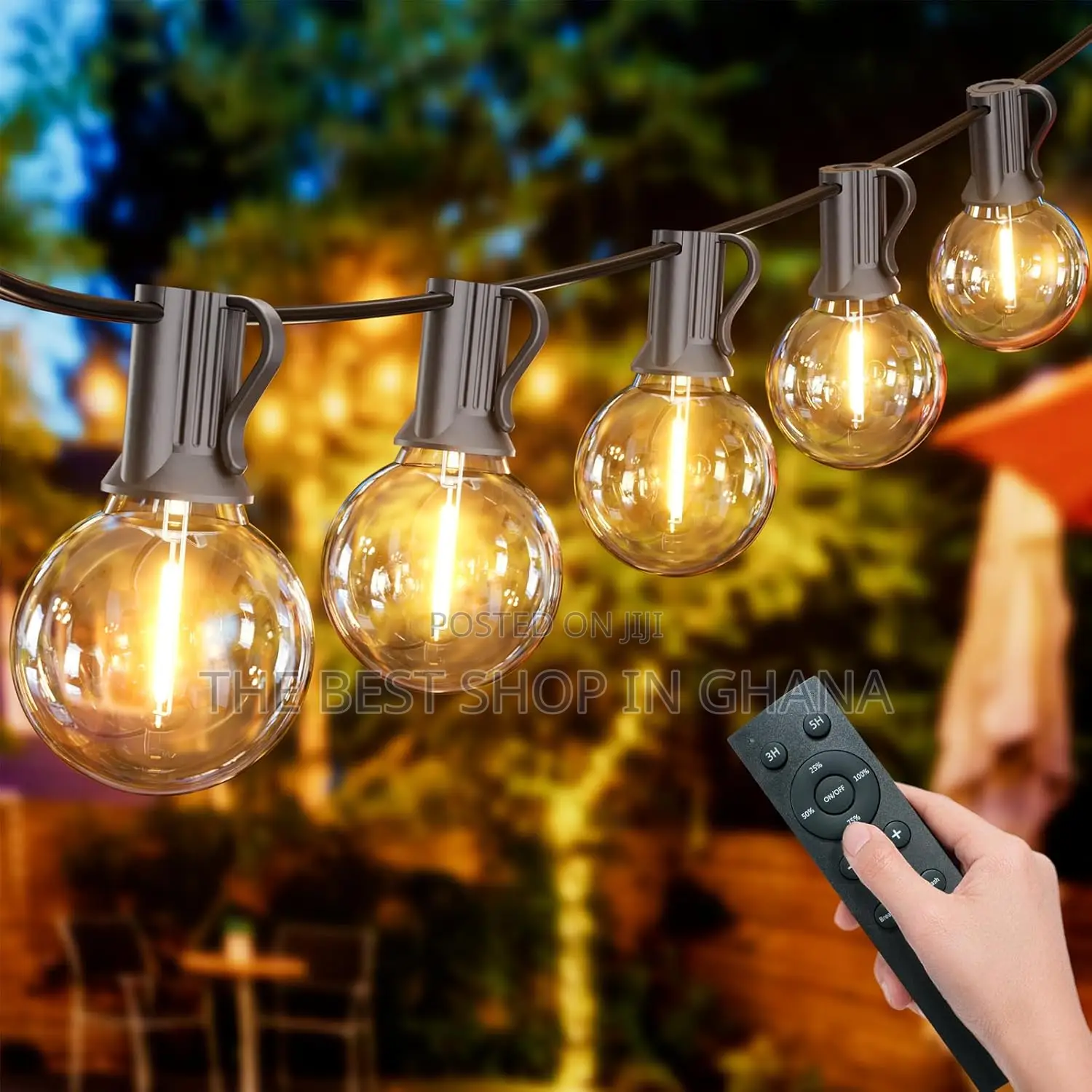 Yuusei String Lights Remote Controlled, 150ft/45m Outdoor Waterproof