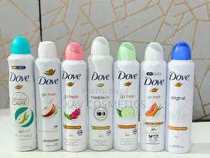 Dove Deodorant Spray in Different Colors