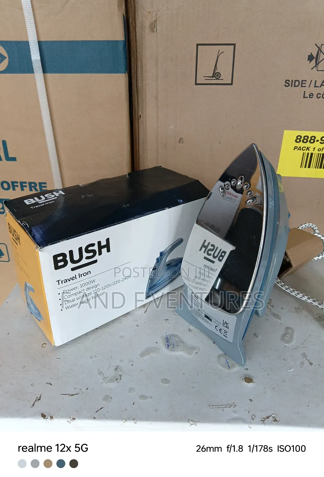 Bush Travelling Iron - Uk