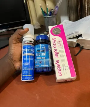 Kirkland Foam, Biotin and Derma Roller Hair Regrowth Treatment Set Kit