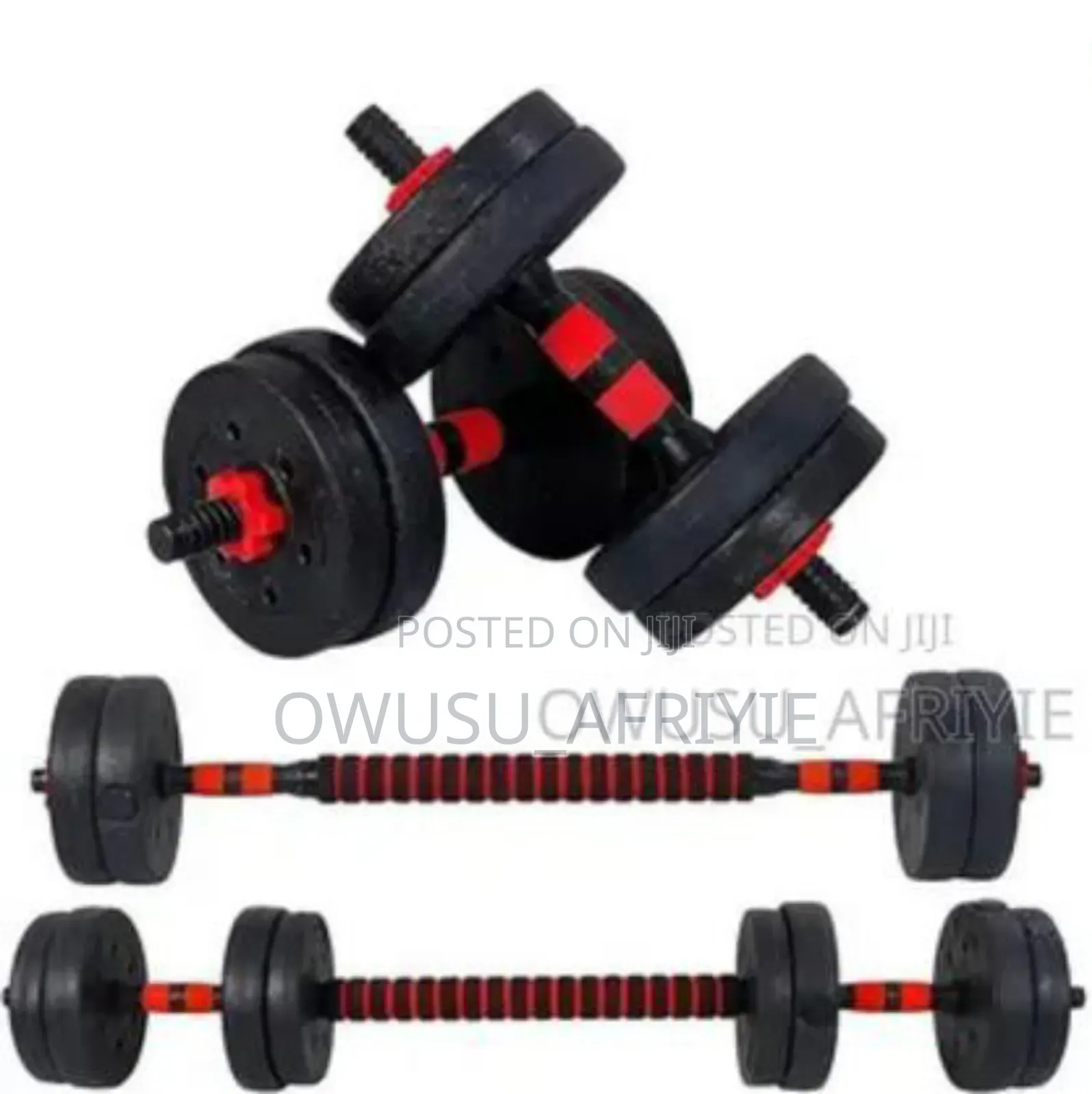 30kg Adjustable Barbel Kettlebell Dumbbell Set (Christmas Promo)