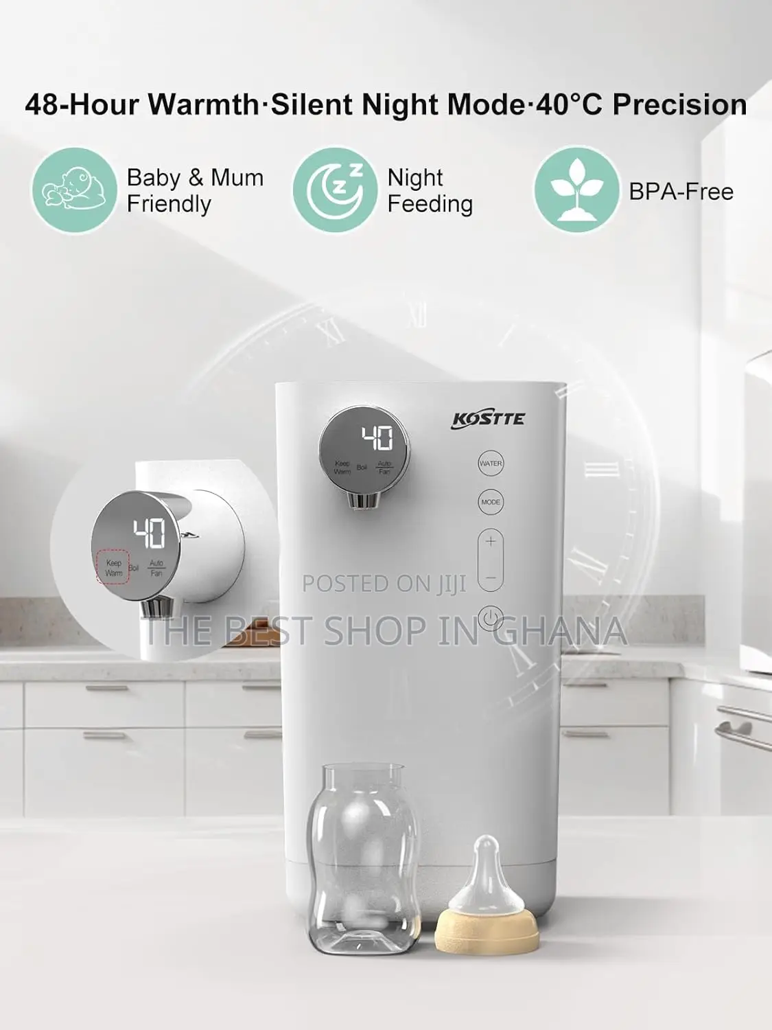 Baby Bottle Maker, Kostte 24hr Temp-Controlled Formula Maker