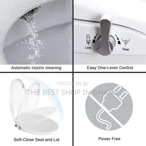 Geoaton Combined Toilet Seats Bidet With Non Electric Self Cleaning