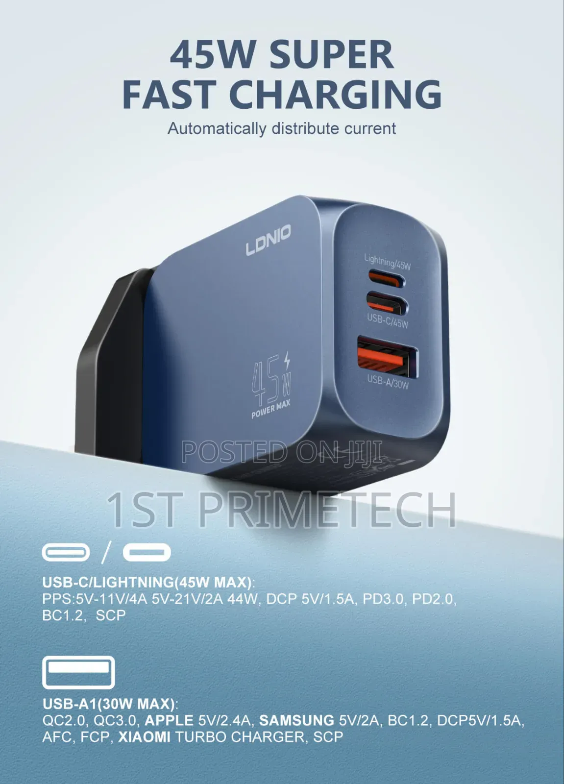 Ldnio 45w Usb C/a Super Fast Charger