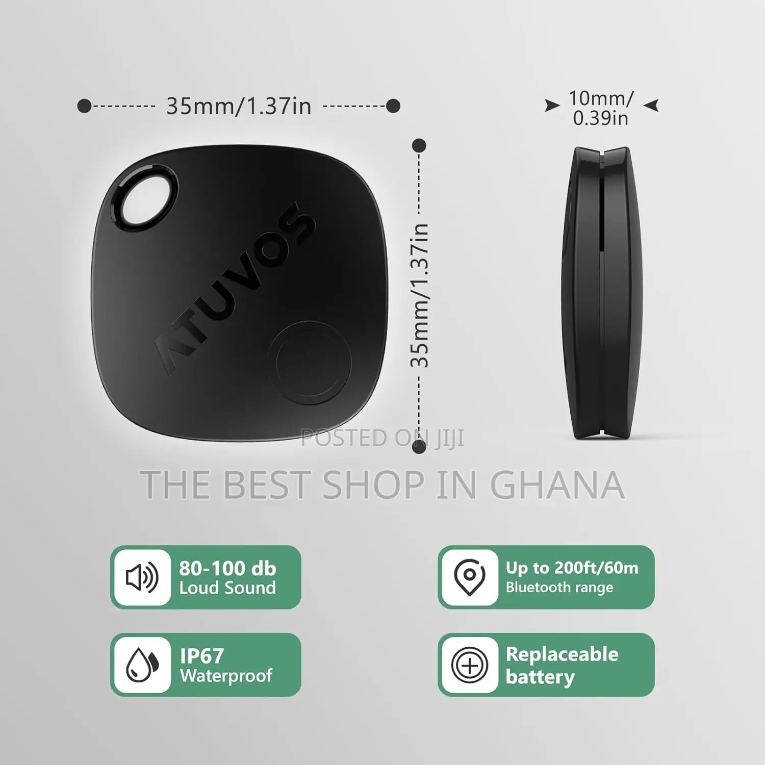 Atuvos Air Tags - 4 Pack,Tracker Bluetooth, Compatible With Ios Only