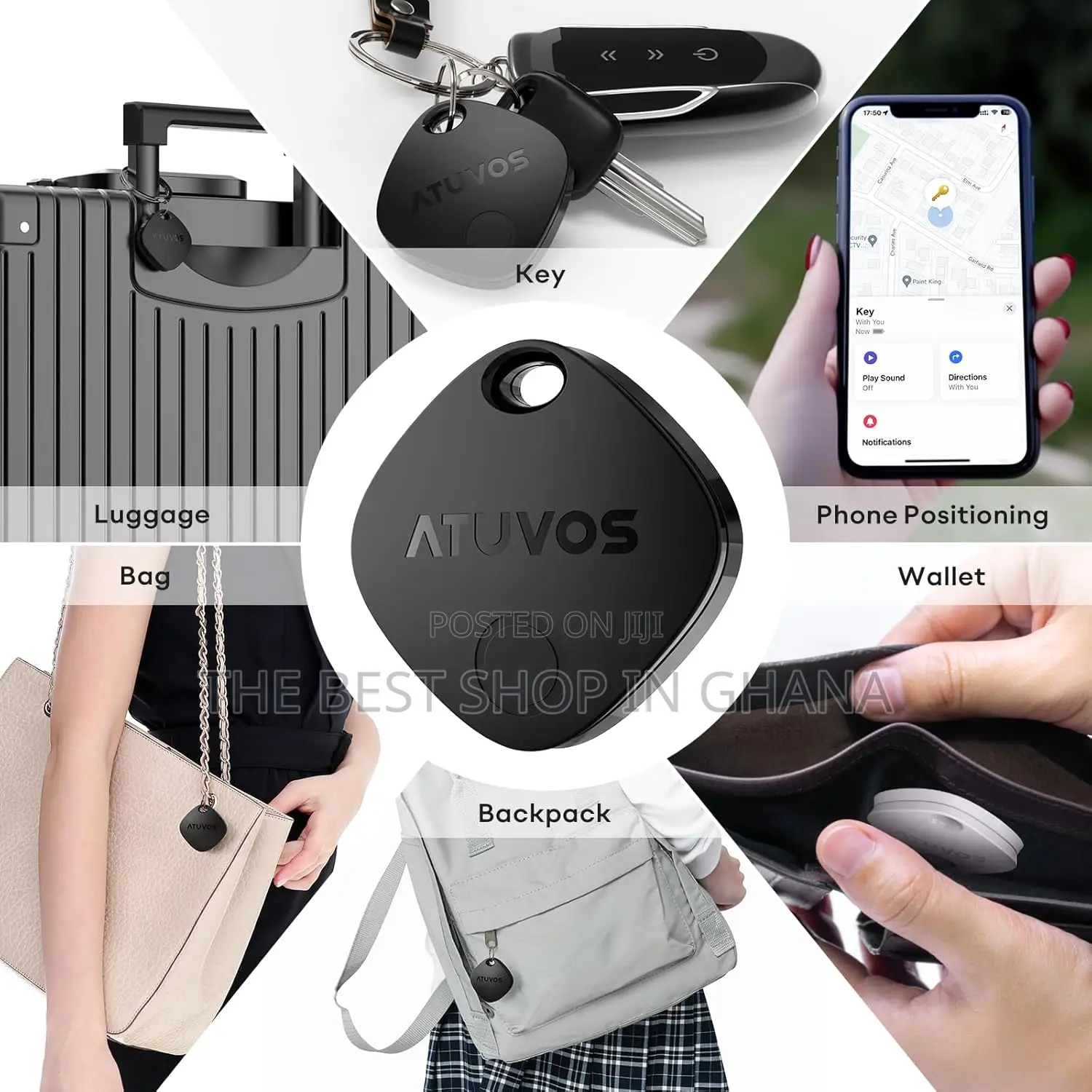 Atuvos Air Tags - 4 Pack,Tracker Bluetooth, Compatible With Ios Only