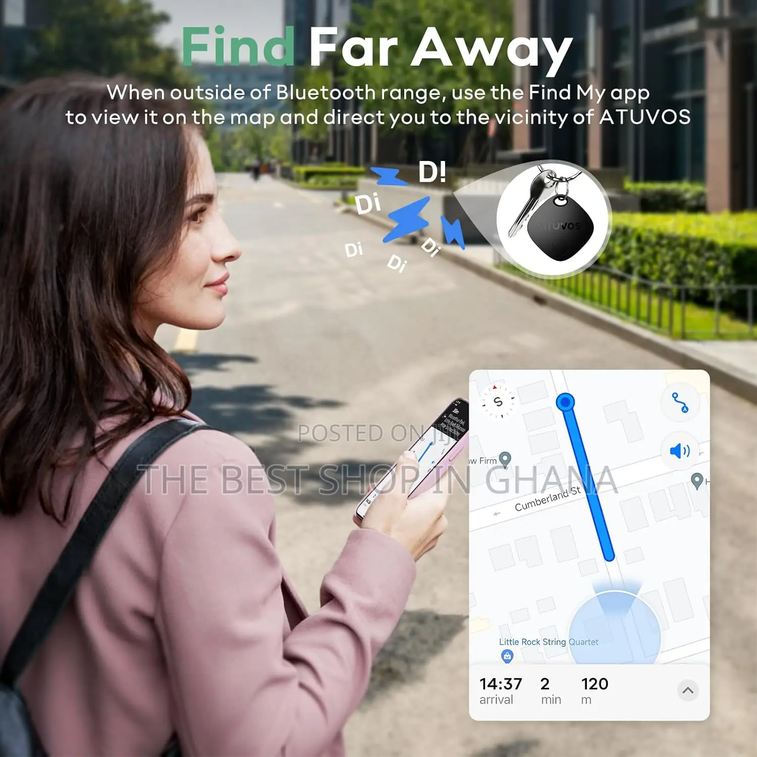 Atuvos Air Tags - 4 Pack,Tracker Bluetooth, Compatible With Ios Only