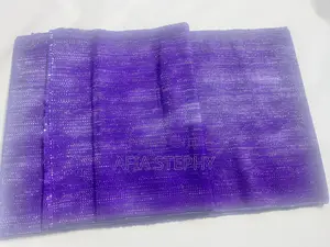 2yards Purple Shimmer Material Kente Available