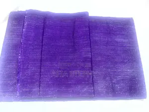 2yards Purple Shimmer Material Kente Available