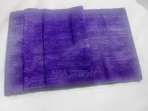 2yards Purple Shimmer Material Kente Available
