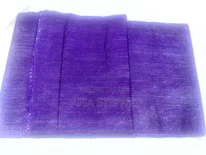 2yards Purple Shimmer Material Kente Available