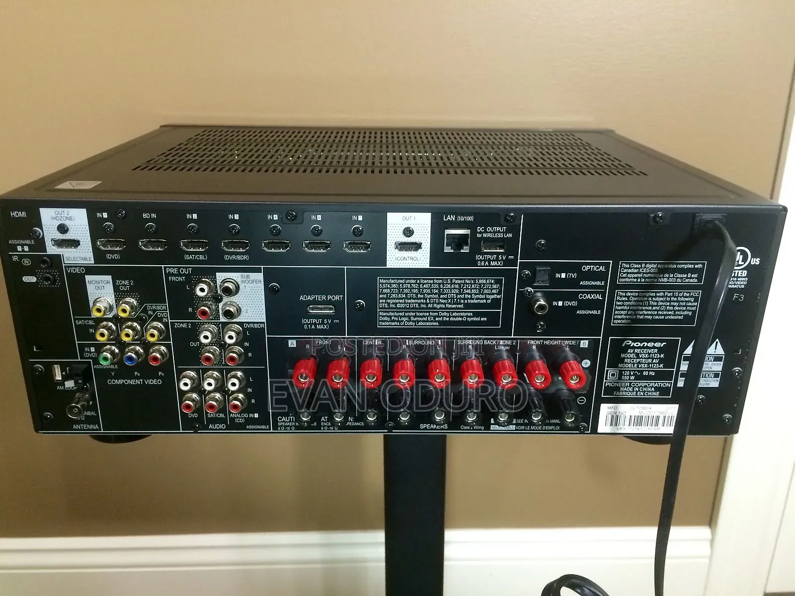 Powerful Pioneer 4k Av Receiver,Airplay,Usb,Bt,Hdmi,Optical,Radio,Aux