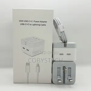 35w Charger Dual Usb-C to Lightning Cable