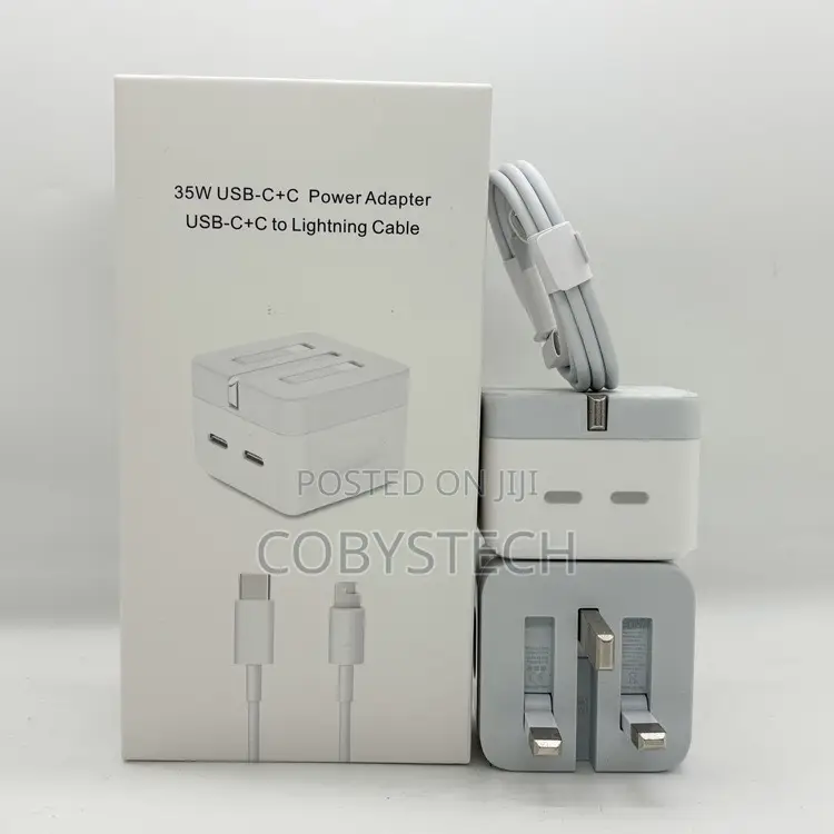 35w Charger Dual Usb-C to Lightning Cable