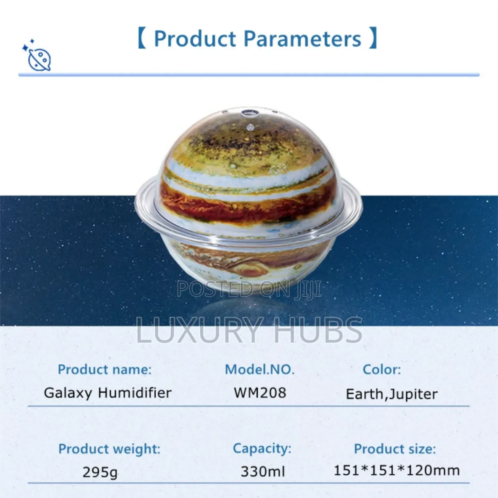 Decorative 3d Galaxy Lamp Humidifier