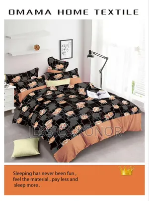 1 Bedsheet With 4 Pillowcases (King Size)