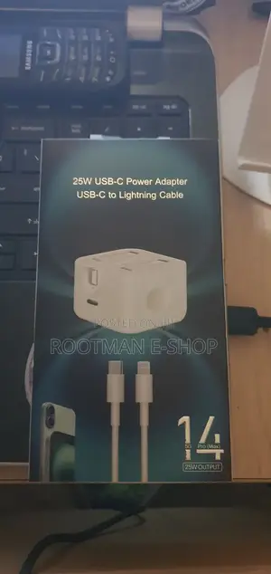 2025 25w Usb Ports Power Adapter- Usb C to Lightning Cab (Compatible)