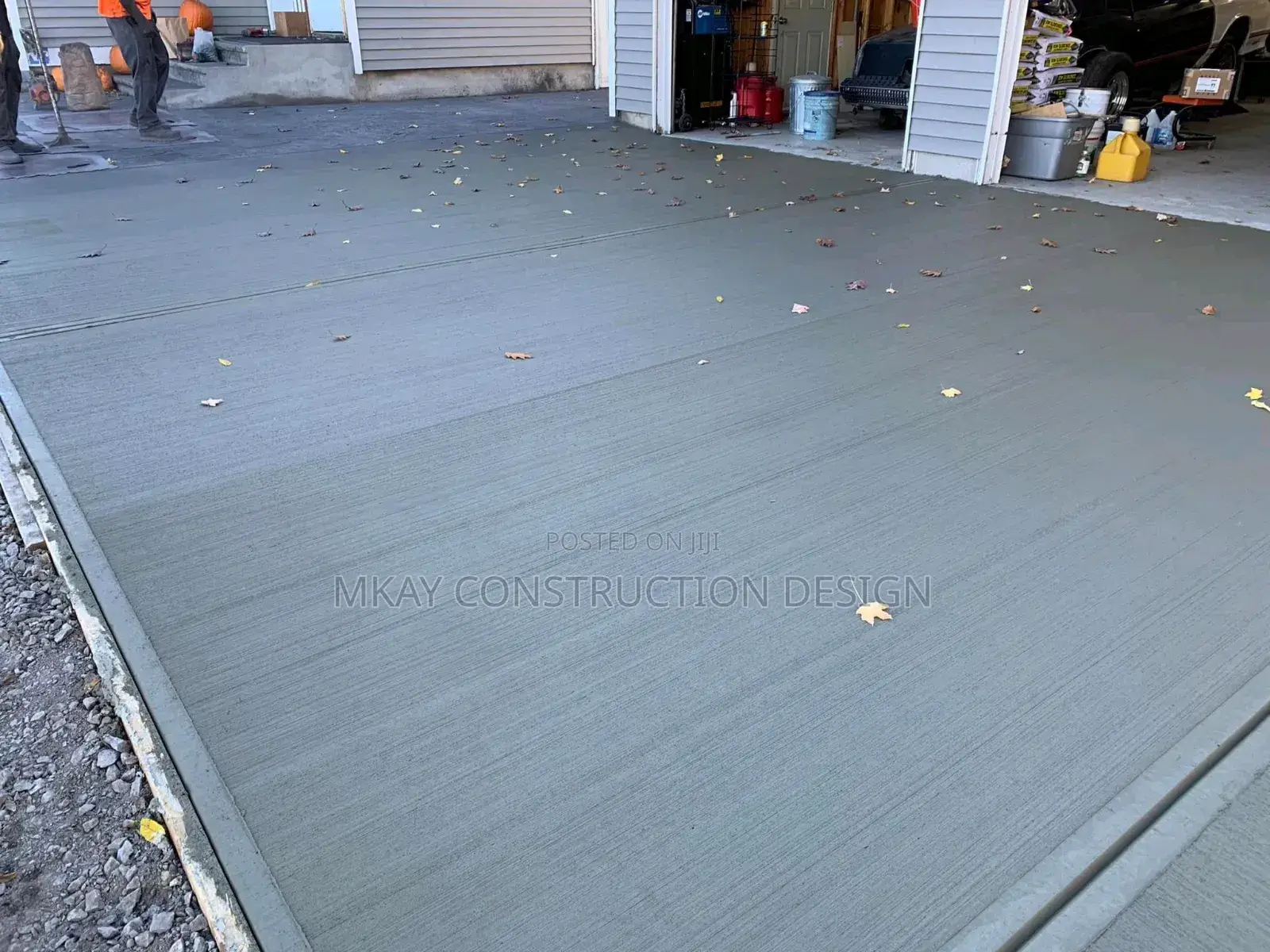 Chemical Broom Brush Concrete Demarcation Designs