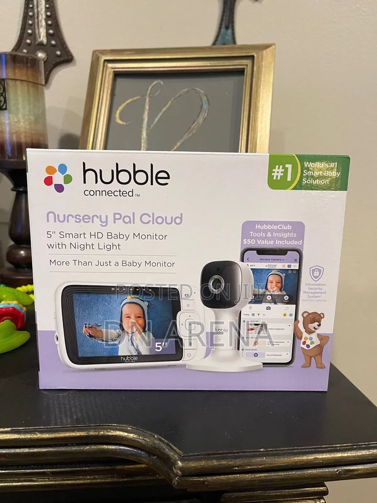 Hubble Smart Wireless Sensor Mat With 1080p Wi-Fi Video Baby Monitor in ...