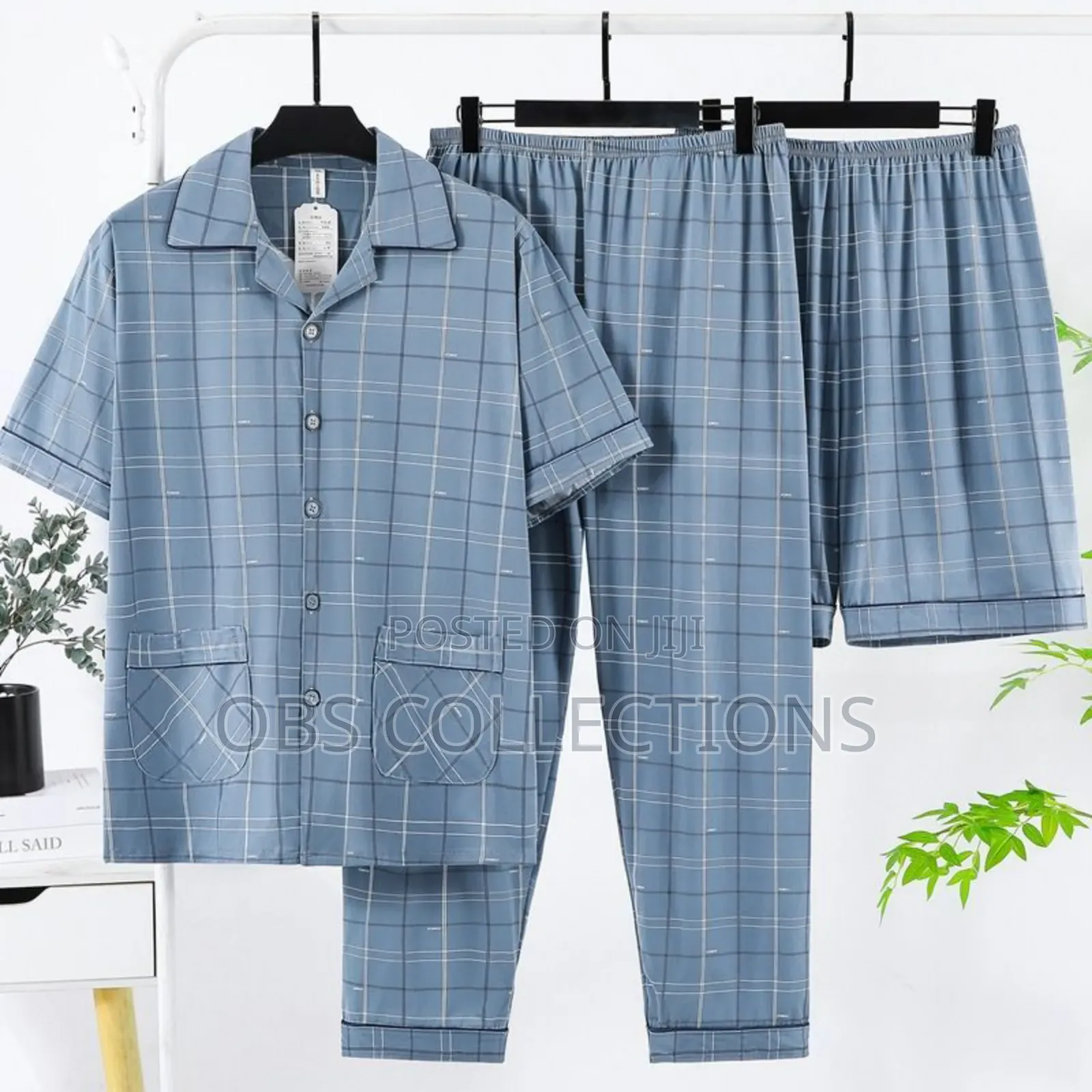 Cotton Pyjamas With Trousers and Shorts