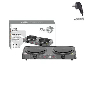2000w Cast Iron Double-Pan Electric Stove With Adjustable