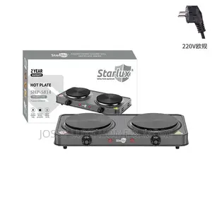 2000w Cast Iron Double-Pan Electric Stove With Adjustable