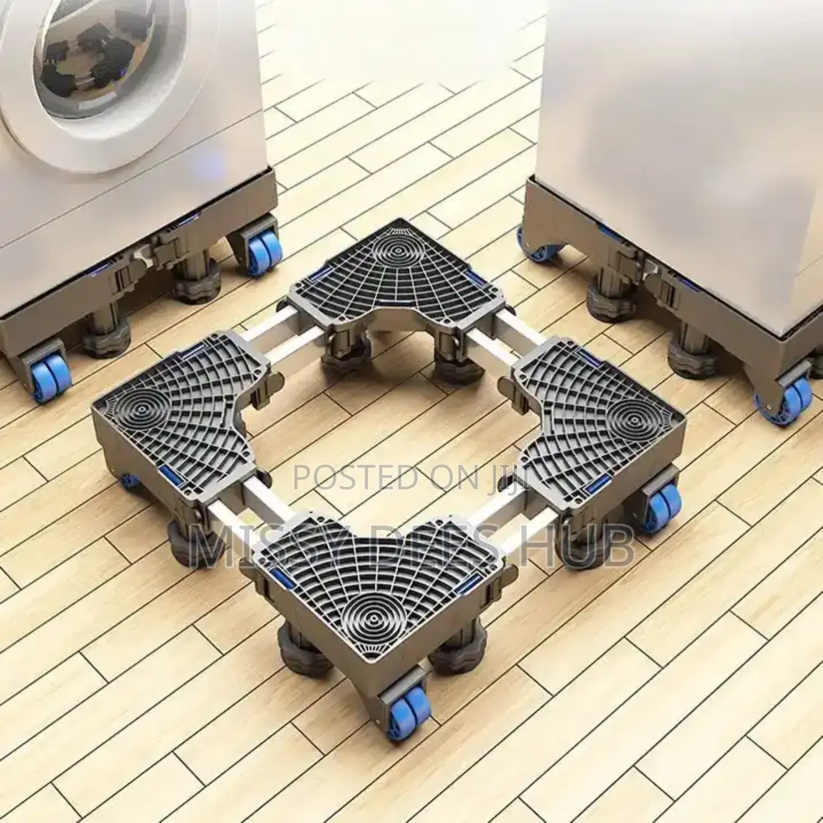Movable Base With Double Poles for Washing Machine and Fridge