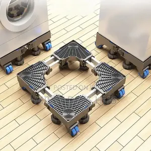 Movable Base With Double Poles for Washing Machine and Fridge