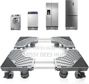 Movable Base With Double Poles for Washing Machine and Fridge