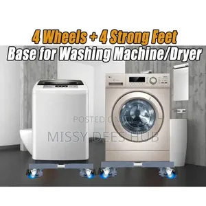 Movable Base With Double Poles for Washing Machine and Fridge