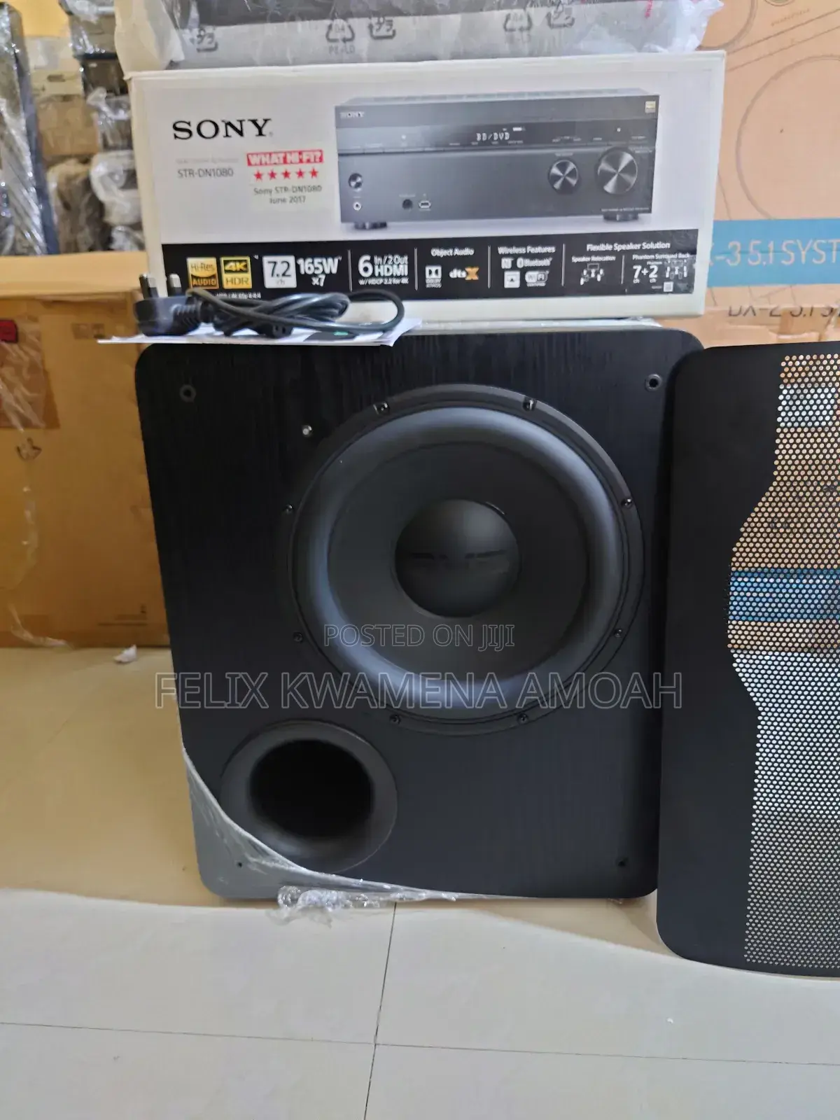 Sony Strdn1080 7.2 Ch Dolby Atmos Receiver + Atmos SPKS + SVS 12" Sub