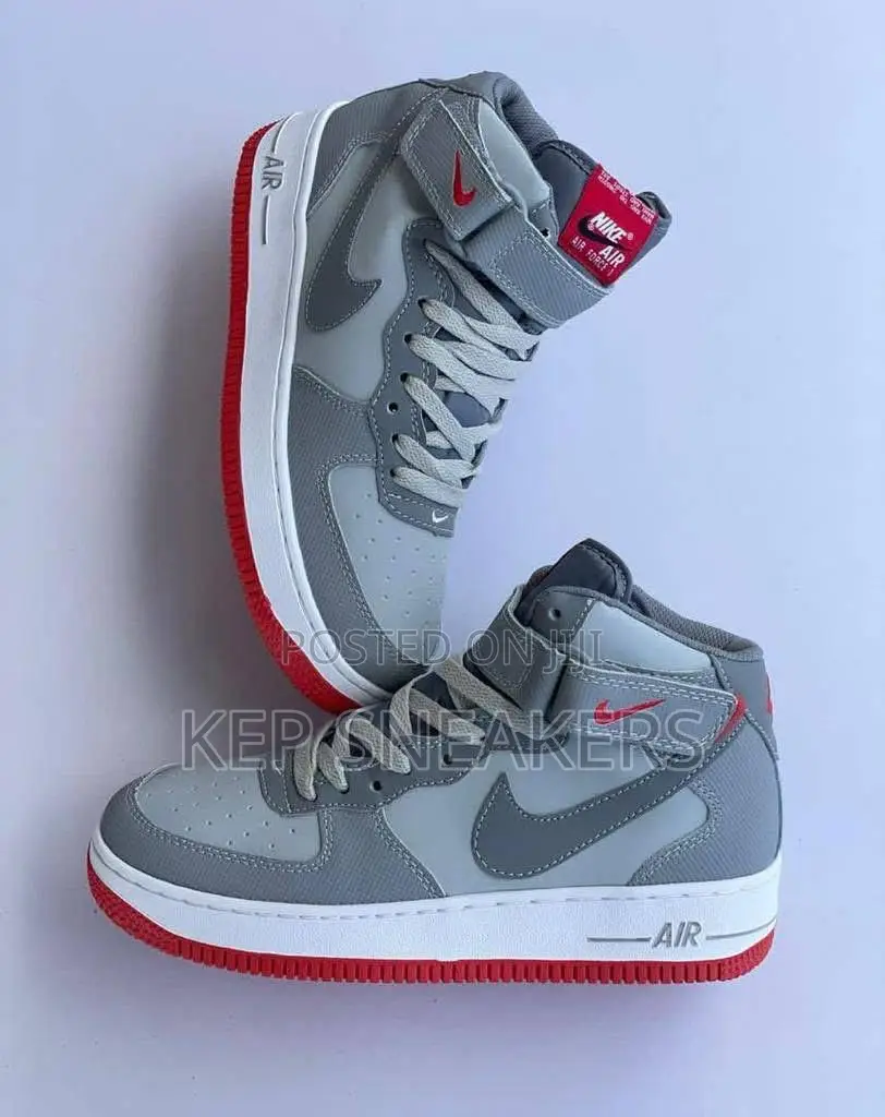 Nike Air Force 1 Mid '07 ‘Grey & Red’