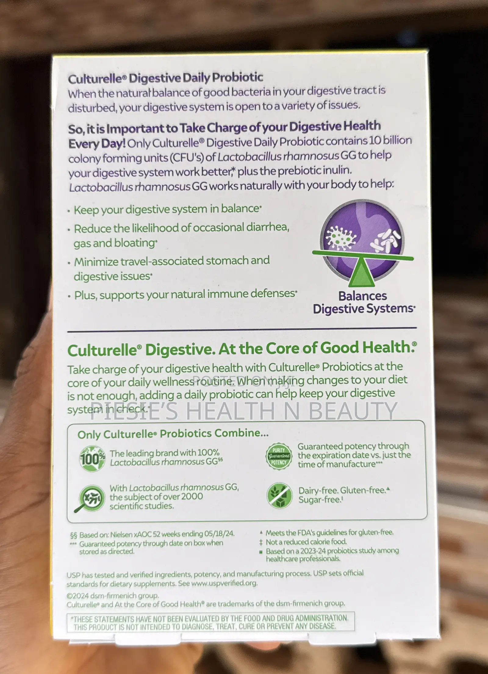 Culturelle Daily Probiotics Digestive Health for Women Men