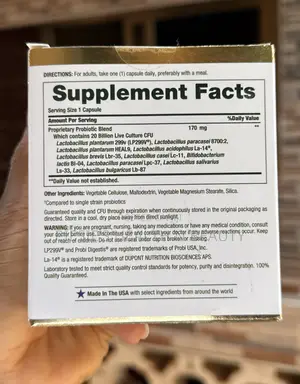 Nature's Bounty Probiotic 10 Ultra Strength, 20 Billion