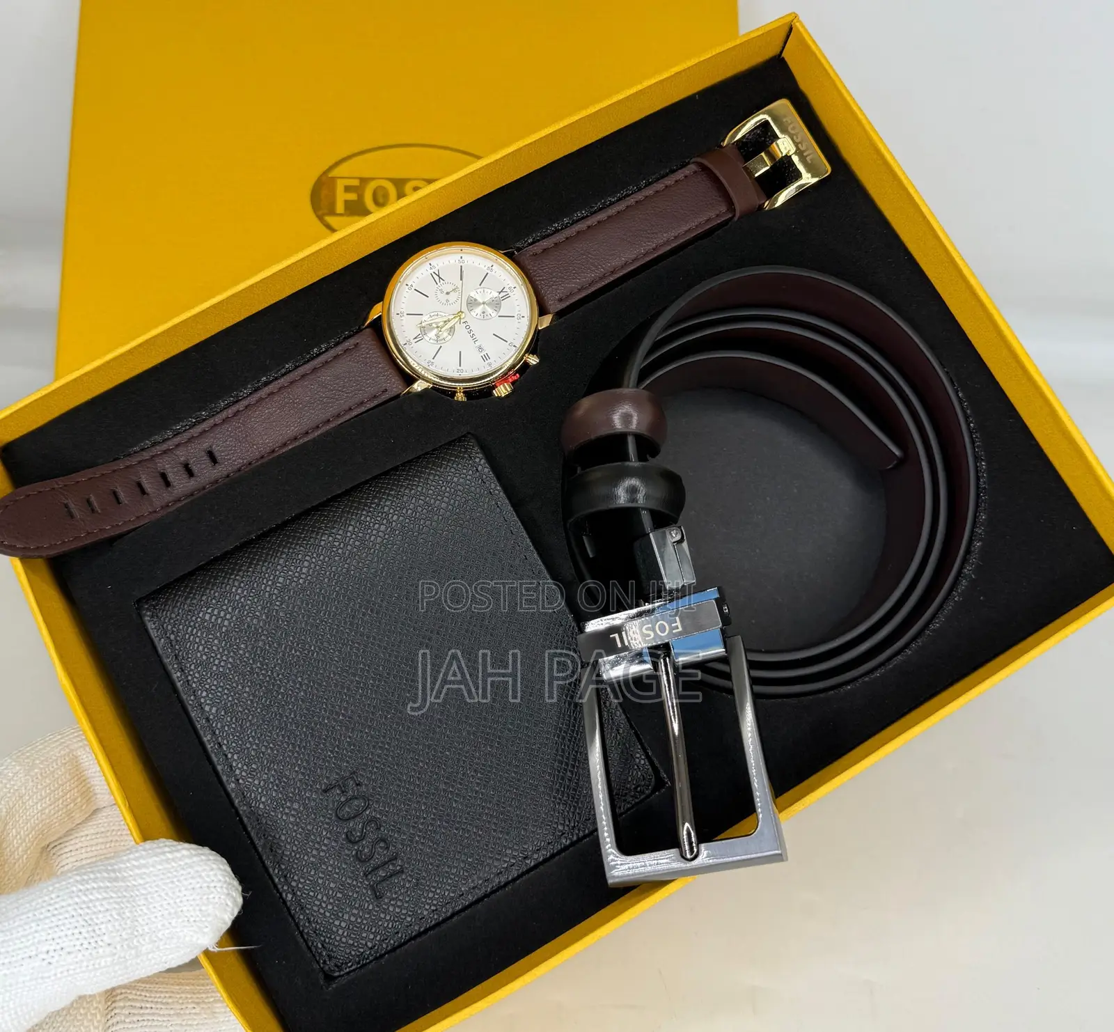 Belt,Watch Wallet Combo