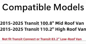 2015 Ford Transit Mid/High Roof Heated Rear Right Glass Back Glass