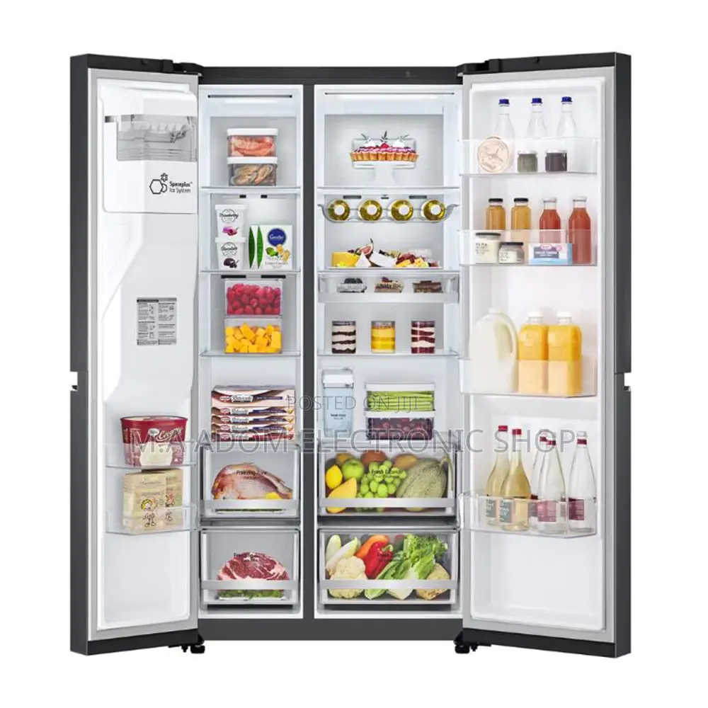 Lg Fridge Four Doors 674l Silver Color Water Dispenser