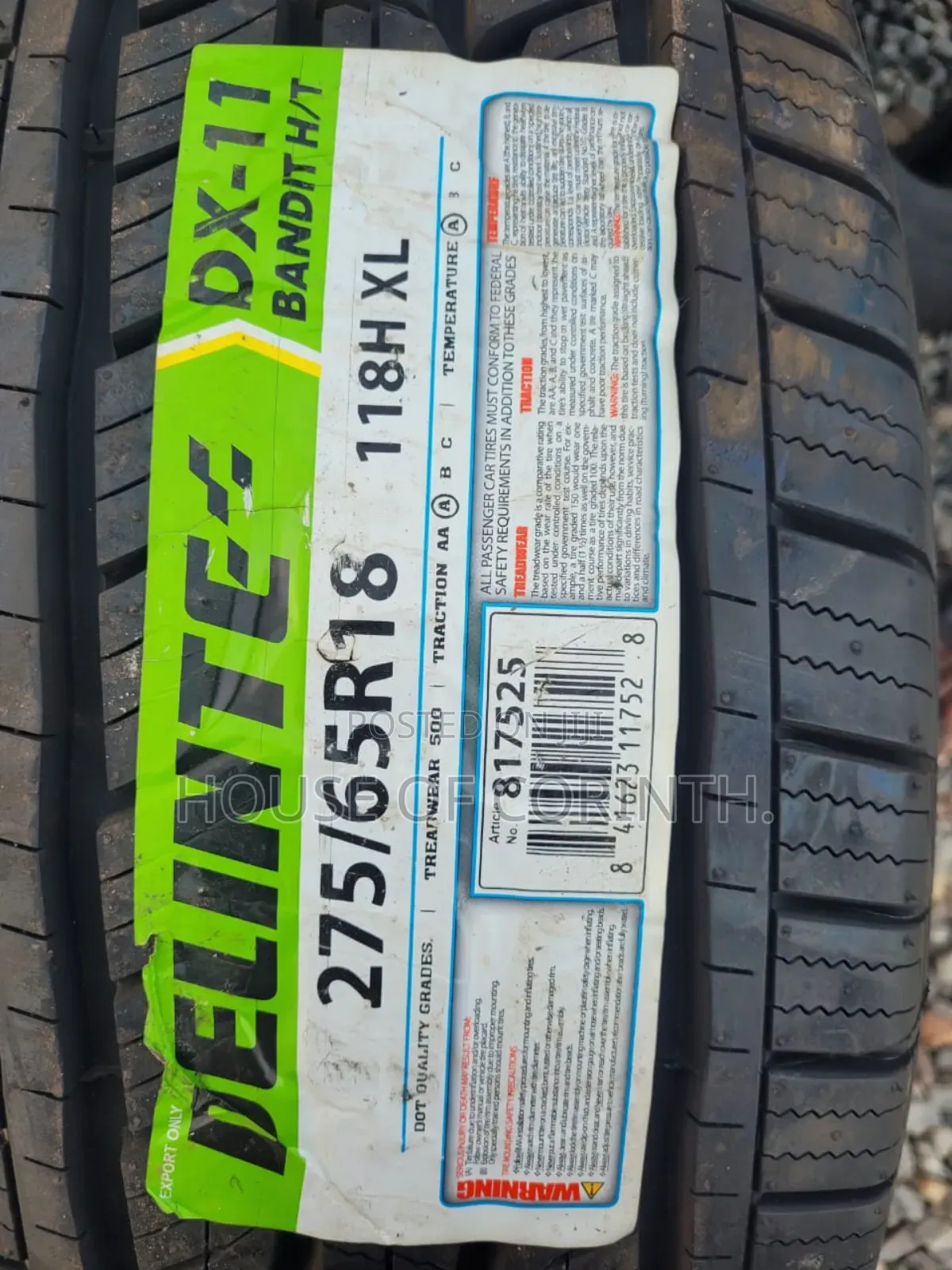 275/65r18 Delinte