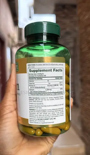 Nature's Bounty Calcium 1200mg + Vitamin D3,Bone Health Softgels,120s