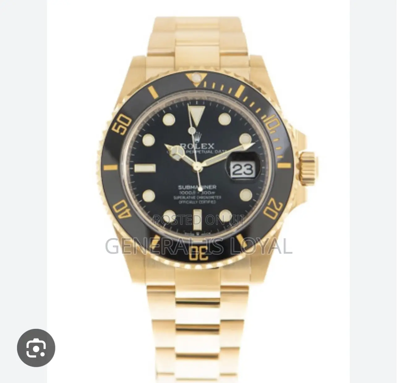 Rolex Submariner Yellow Numbers, Black Dial