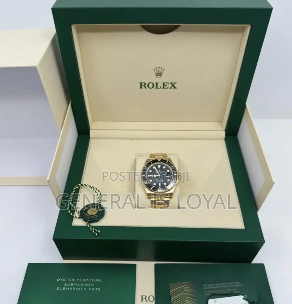 Rolex Submariner Yellow Numbers, Black Dial