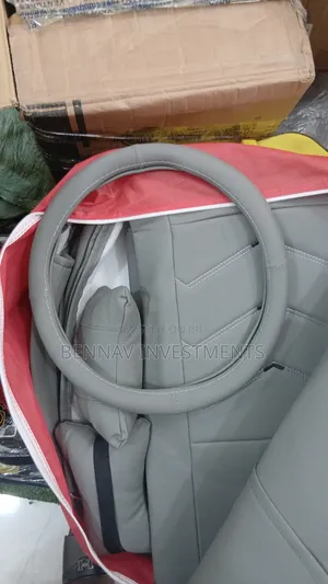 Premium Quality Leather Car Seat Cover - Beige, Gray, Black And Red